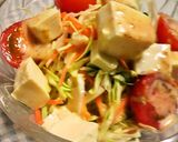 レストランのアレンジ♪豆腐と野菜のサラダ作り方3写真