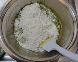 リンゴとサツマイモの抹茶ケーキ（型不要）作り方14写真
