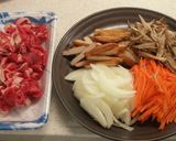 ひじきと牛肉の炒め煮 給食風作り方2写真