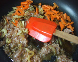 鶏挽肉ときのこの甘辛生姜ごはん作り方3写真