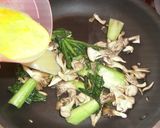 きのこと青菜の卵とじラーメン作り方3写真