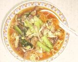きのこと青菜の卵とじラーメン作り方6写真