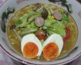 野菜たっぷり味噌ラーメン♪作り方5写真