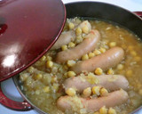 ひよこ豆とソーセージの煮込み作り方4写真