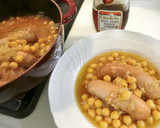 ひよこ豆とソーセージの煮込み作り方5写真