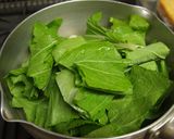 菜っ葉とお揚げの炊いたん作り方2写真