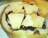 りんごと胡桃を乗せた塩あんトースト作り方6写真