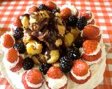 クリスマスケーキに～♫～♬～作り方1写真