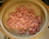 たっぷりレタスとひき肉の味噌バター鍋作り方2写真