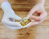 さば水煮缶アレンジ・さば缶餃子作り方4写真