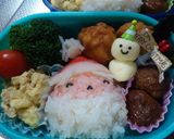 サンタおにぎりでクリスマス弁当作り方6写真