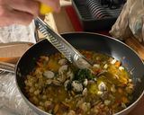 イカ、ムール貝、浅利、ズッキーニのパスタ作り方4写真