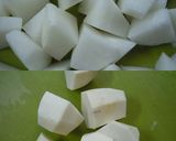 豆腐ハンバーグと根菜の甘辛煮作り方1写真