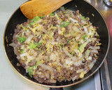 のせておいしい白菜と挽肉の炒めもの作り方10写真