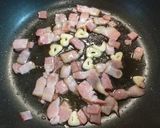 簡単☆春菊とベーコンのチーズ焼き作り方2写真