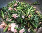 簡単☆春菊とベーコンのチーズ焼き作り方3写真