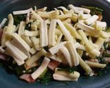 簡単☆春菊とベーコンのチーズ焼き作り方4写真