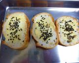 胡麻＋生姜＋ちょい塩の甘いトースト作り方4写真
