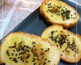 胡麻＋生姜＋ちょい塩の甘いトースト作り方5写真