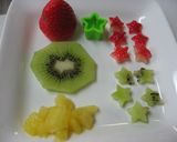 キラキラ星の★クリスマスツリーケーキ作り方3写真