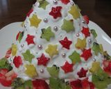 キラキラ星の★クリスマスツリーケーキ作り方10写真
