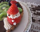 クリスマス★キウイでツリーケーキ作り方4写真