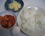 酸っぱくなったキムチでまろやかチャーハン作り方1写真