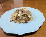 ワンパン☆キャベツの豚肉そぼろあん作り方6写真