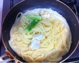 蒸鶏とアスパラのレモンクリームパスタ♡*作り方5写真