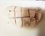プロッコリーとサラダチキンの胡麻ドレ和え作り方1写真