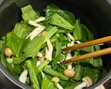【調味料2つ】厚揚げと小松菜の煮びたし作り方2写真