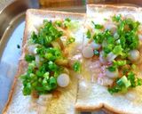 葱×牛蒡の和風トースト　生姜風味作り方3写真