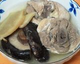 台湾冬至料理～鶏肉と椎茸の生姜水炊き作り方6写真