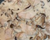 秋の味覚！鶏胸肉のきのこクリーム煮作り方6写真