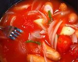 簡単☆チーズｉｎトマトスープ作り方3写真