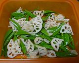 レンジで蓮根とスナップえんどうのマヨ和え作り方2写真