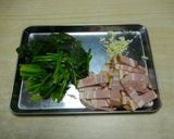 ホウレンソウとベーコンの醤油スパゲティ作り方1写真