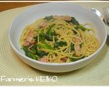 ホウレンソウとベーコンの醤油スパゲティ作り方3写真