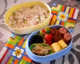 オイルおにぎり☆ゴマ油風味しらすご飯♪作り方3写真
