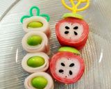 お弁当に♪りんご？かにかま♪かにかま巻作り方7写真