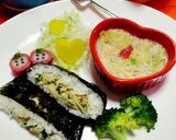 お弁当に♪りんご？かにかま♪かにかま巻作り方9写真