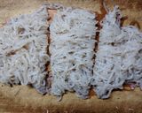鶏ささみ肉と 白滝 エノキの ごま味噌煮✿作り方2写真