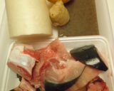 ぶりのあら煮・大根、こんにゃく入り！作り方1写真