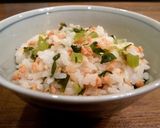 おかわりしたくなる！大根葉の浅漬けで菜飯作り方4写真