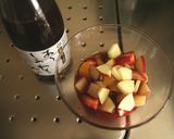 黒酢のフルーツポンチ★作り方1写真