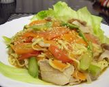 味噌風味 サラダラーメン作り方6写真