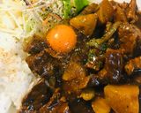 豚肉＆ベーシック具材の玉子のせカレー作り方4写真