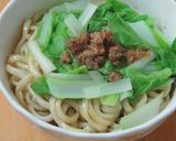台湾家庭料理～そぼろラーメン（肉燥乾麺）作り方10写真