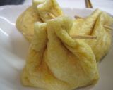 なめ茸チーズの卵巾着作り方6写真