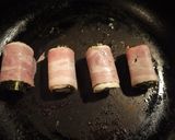チーズと海苔のベーコン巻き餅♪作り方3写真
